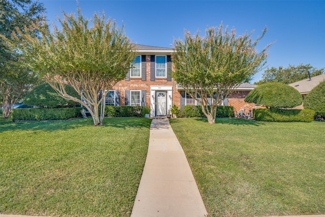 view of front of house with a front yard