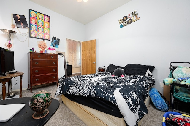 bedroom featuring carpet flooring