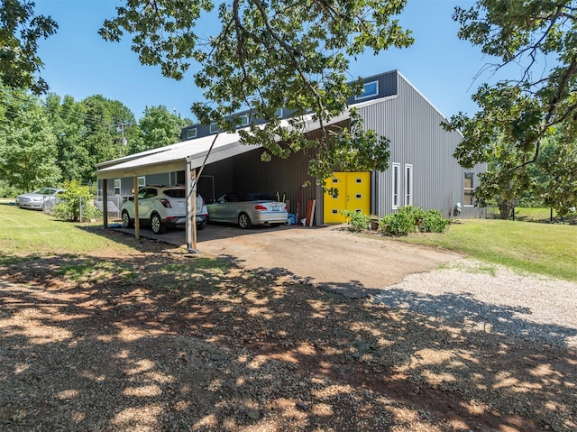 view of car parking