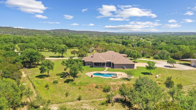 birds eye view of property