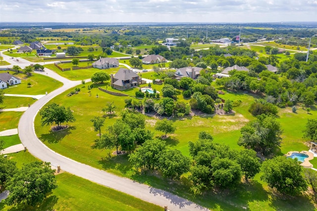 bird's eye view featuring a residential view