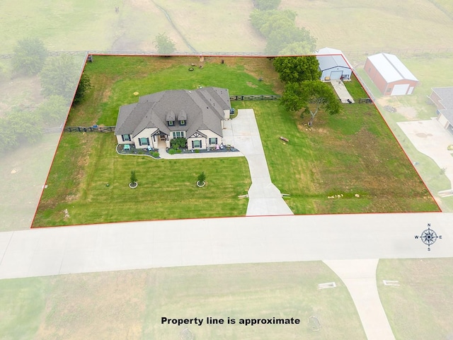 birds eye view of property