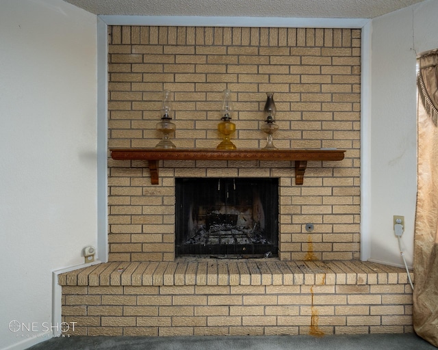 details with a fireplace