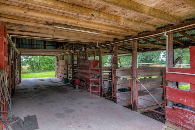 view of horse barn