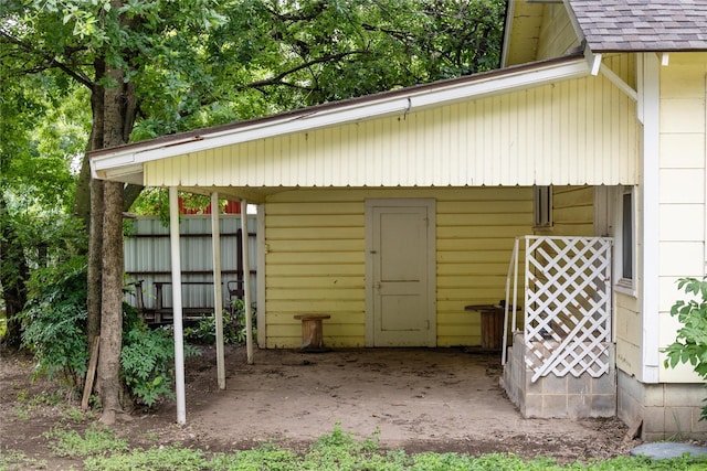 view of outbuilding