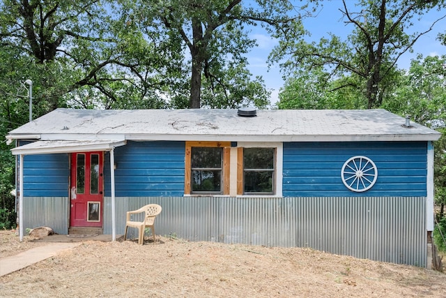 view of front of home