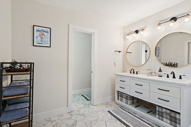 bathroom with vanity