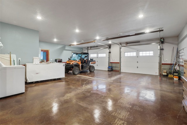 garage featuring washer / clothes dryer