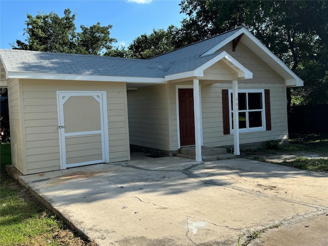 view of front of home