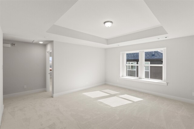 5265 Great Hollow Trl, Fort Worth, TX 76179 - unfurnished bedroom with baseboards, a tray ceiling, visible vents, and carpet