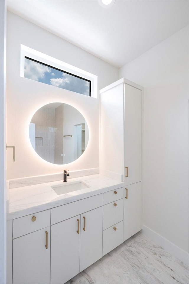 bathroom with vanity