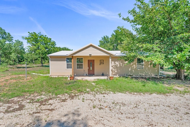 view of front of home with covered porch