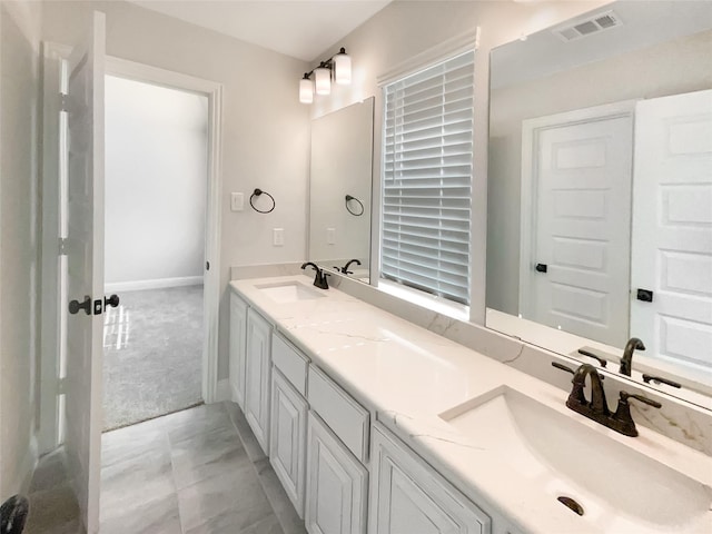 bathroom featuring vanity