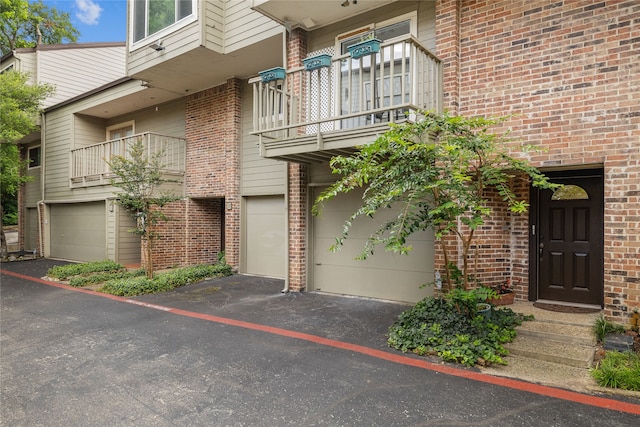 exterior space with a balcony