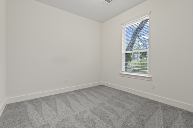 unfurnished room featuring carpet flooring and plenty of natural light