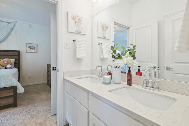 bathroom with vanity