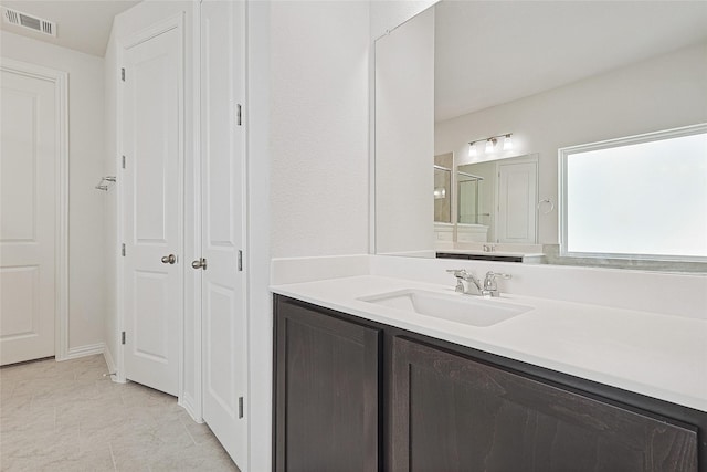 bathroom featuring vanity