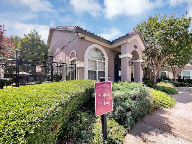 view of mediterranean / spanish house