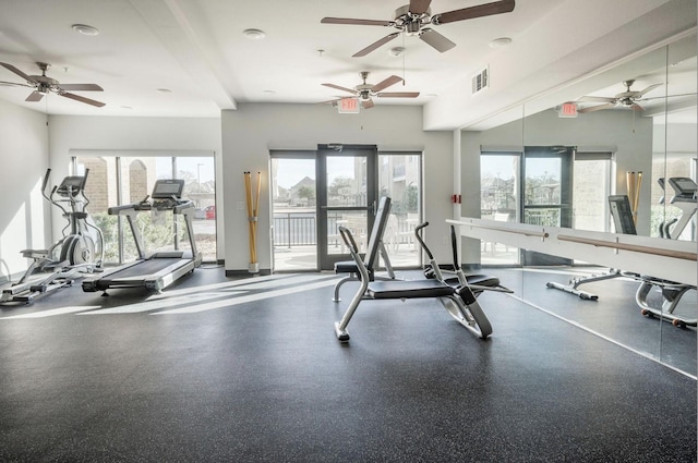 view of exercise room