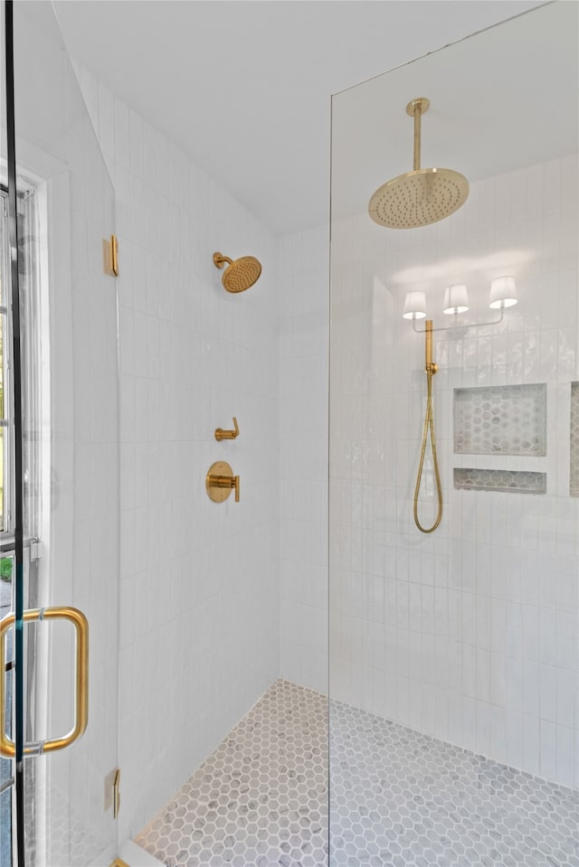 bathroom with walk in shower