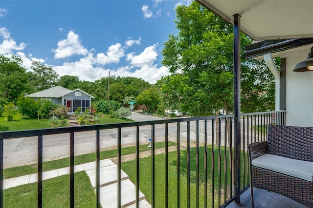 view of balcony