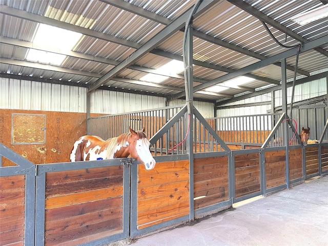 view of horse barn