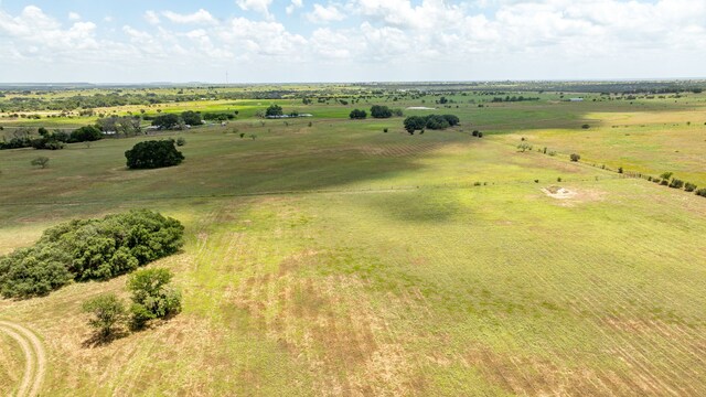 bird's eye view with a rural view