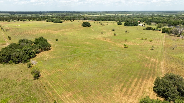 drone / aerial view featuring a rural view