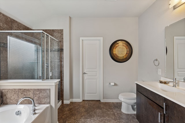 bedroom with vaulted ceiling and light colored carpet