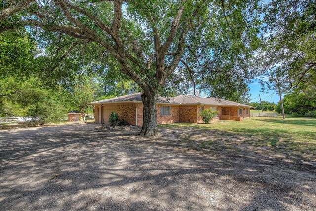 view of ranch-style home