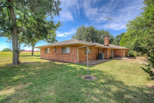 exterior space with a front lawn