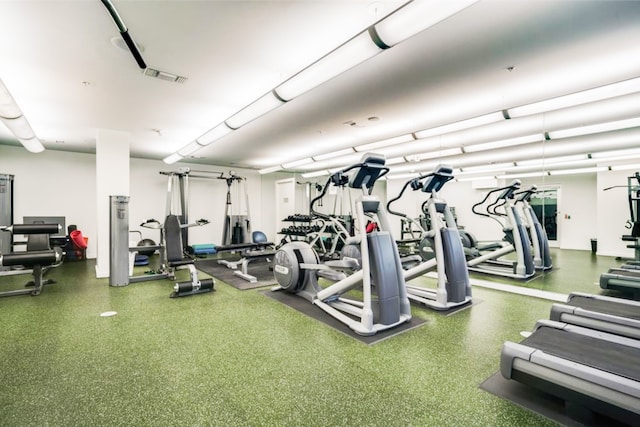 view of exercise room