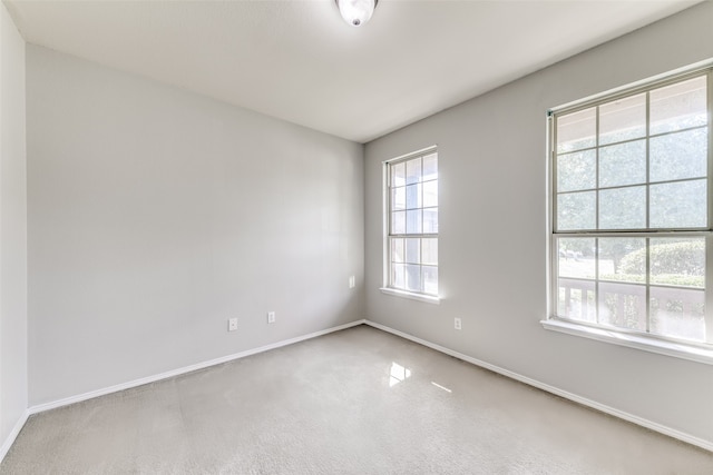 unfurnished room with carpet flooring