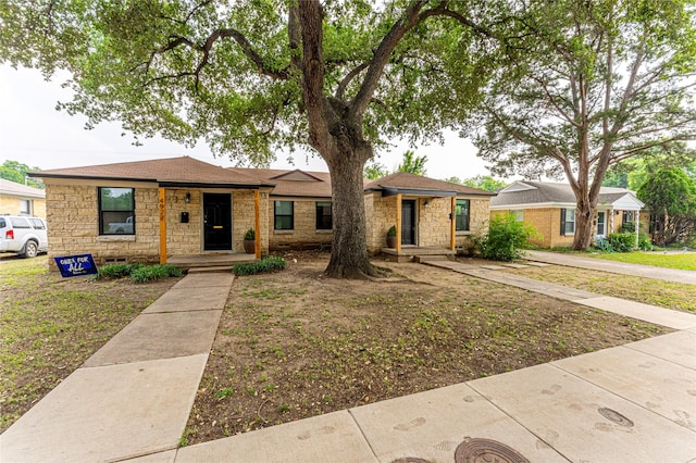 view of ranch-style home