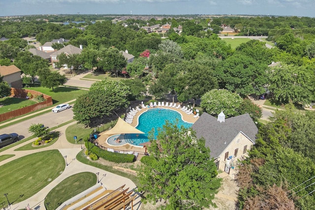 birds eye view of property