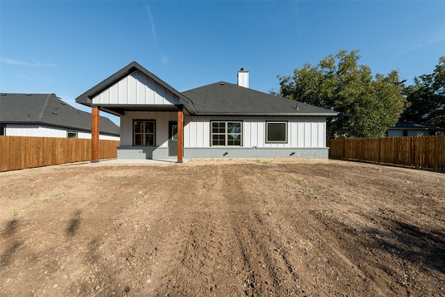 view of rear view of property