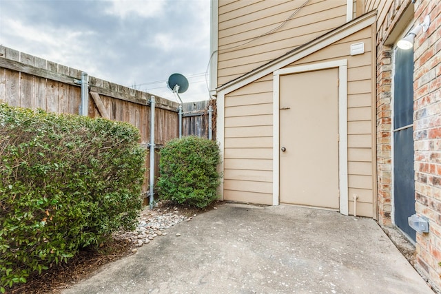 exterior space with a patio