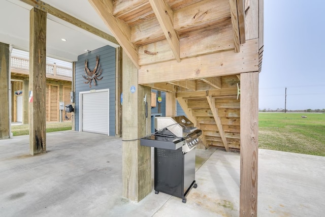 view of patio / terrace featuring a grill