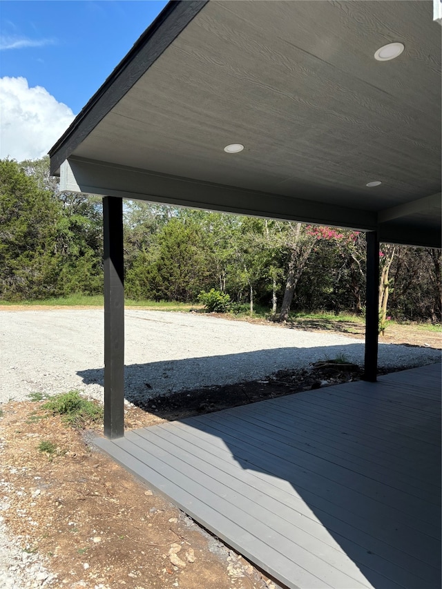 exterior space with a wooden deck