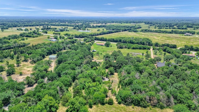 bird's eye view featuring a rural view