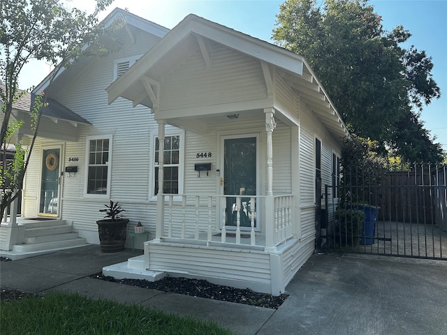 view of front of home