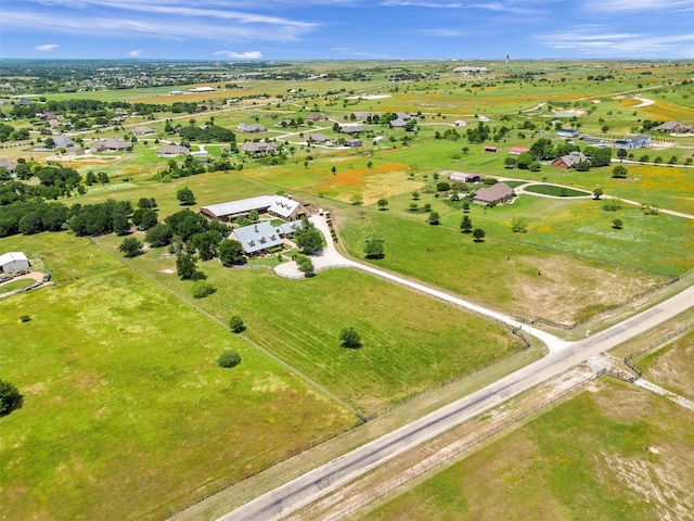 bird's eye view featuring a rural view