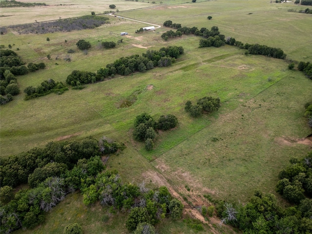 aerial view featuring a rural view