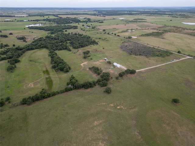 bird's eye view with a rural view