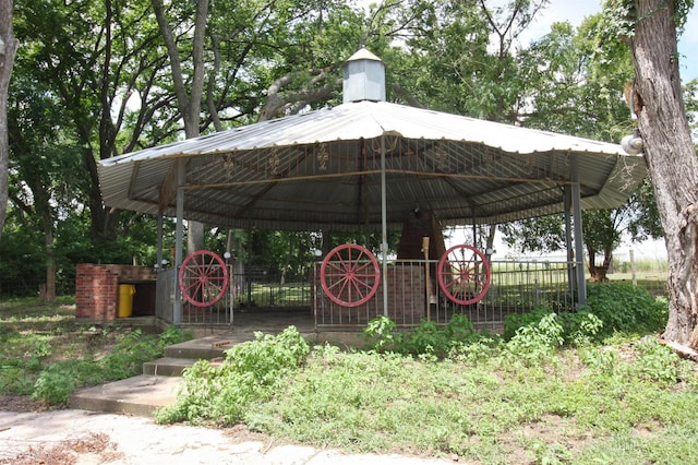 surrounding community with a gazebo