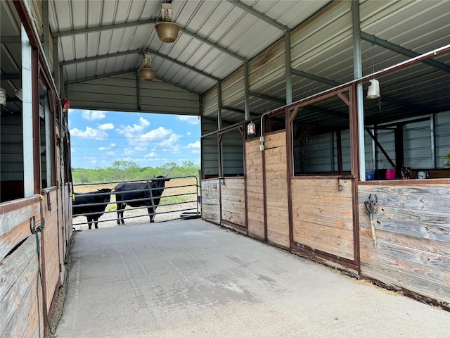 view of stable