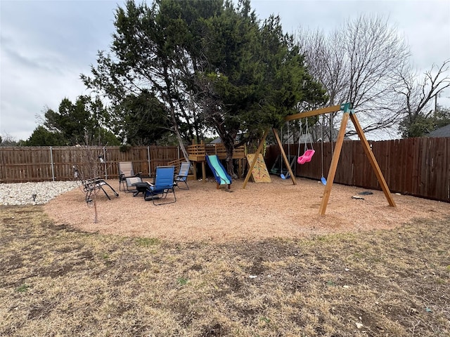 2813 Catfish Ct, Granbury, TX 76048 - view of play area featuring a fenced backyard
