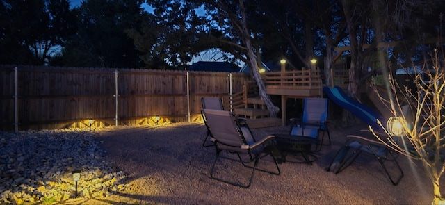 2813 Catfish Ct, Granbury, TX 76048 - view of patio / terrace featuring a playground