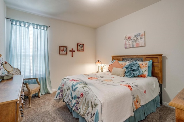 bedroom featuring carpet flooring