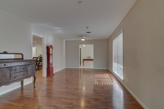 empty room with wood-type flooring